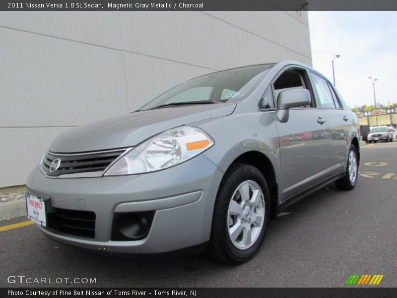 Magnetic Gray Metallic / Charcoal 2011 Nissan Versa 1.8 SL Sedan