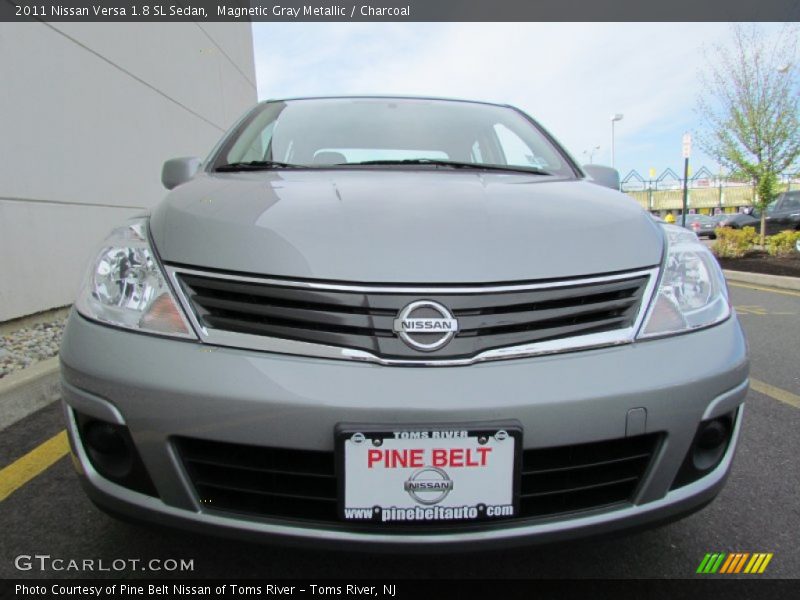 Magnetic Gray Metallic / Charcoal 2011 Nissan Versa 1.8 SL Sedan