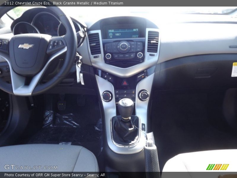 Black Granite Metallic / Medium Titanium 2012 Chevrolet Cruze Eco