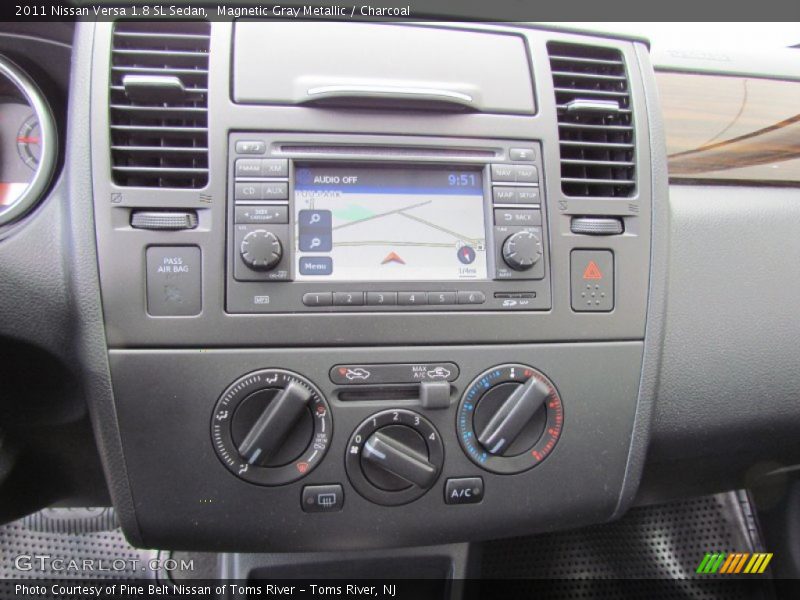Magnetic Gray Metallic / Charcoal 2011 Nissan Versa 1.8 SL Sedan