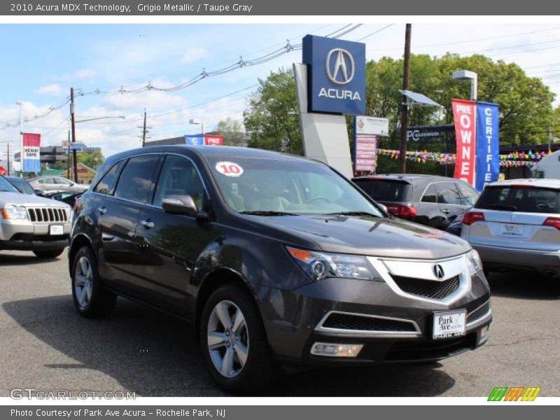 Grigio Metallic / Taupe Gray 2010 Acura MDX Technology