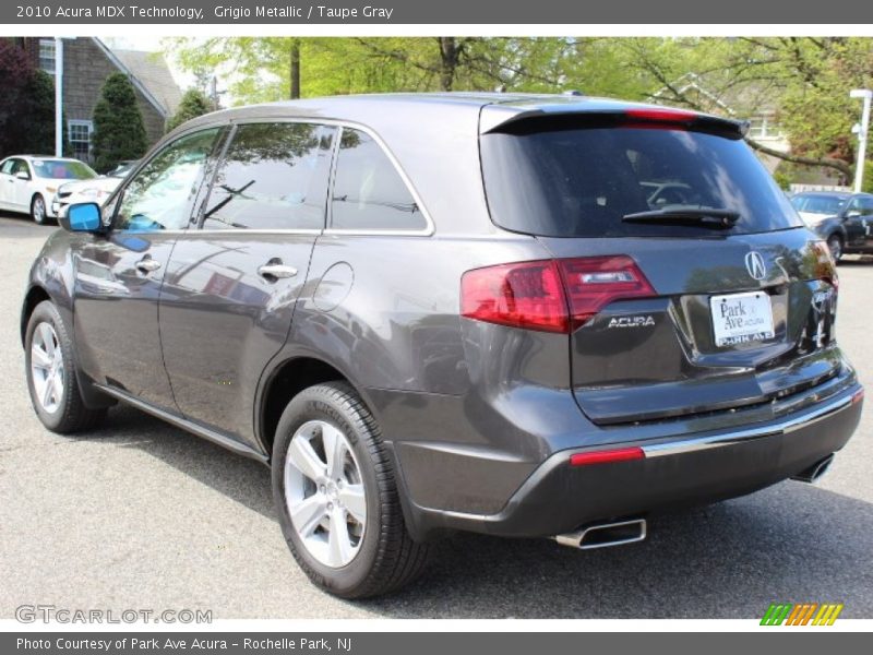 Grigio Metallic / Taupe Gray 2010 Acura MDX Technology