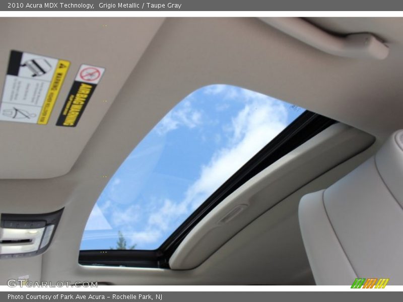 Grigio Metallic / Taupe Gray 2010 Acura MDX Technology
