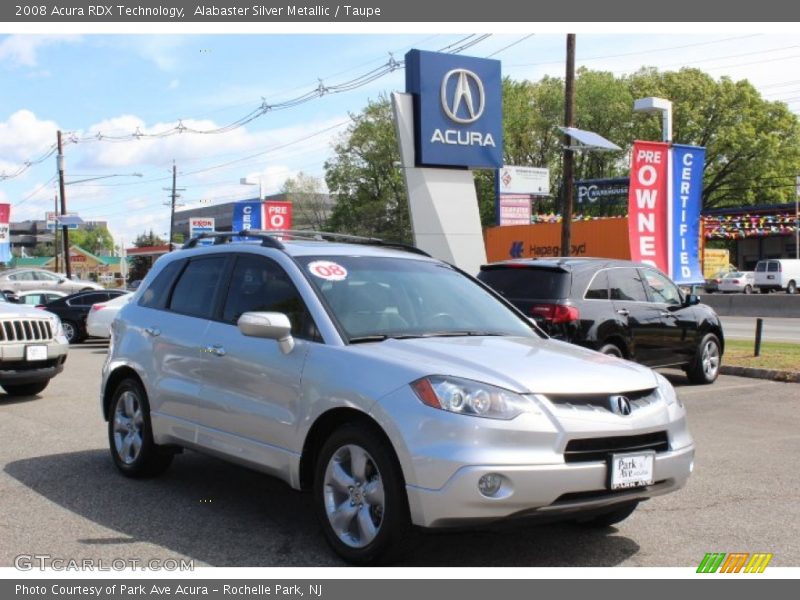Alabaster Silver Metallic / Taupe 2008 Acura RDX Technology
