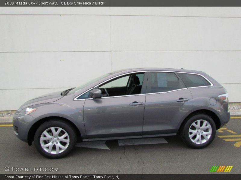 Galaxy Gray Mica / Black 2009 Mazda CX-7 Sport AWD