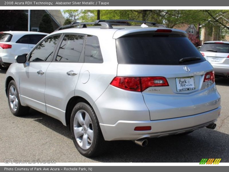 Alabaster Silver Metallic / Taupe 2008 Acura RDX Technology