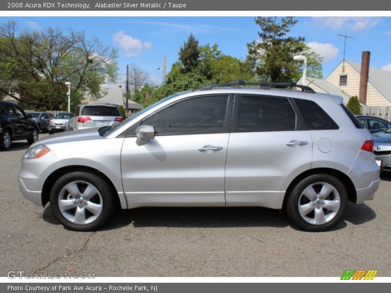 Alabaster Silver Metallic / Taupe 2008 Acura RDX Technology