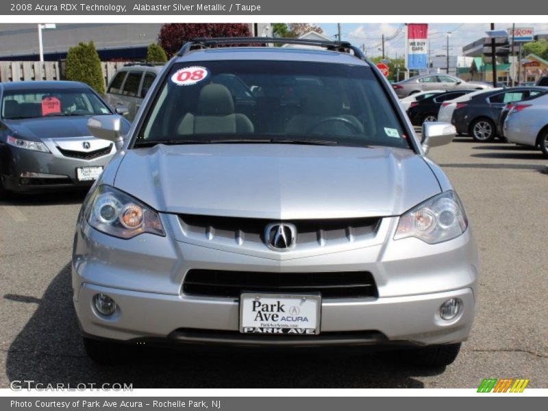 Alabaster Silver Metallic / Taupe 2008 Acura RDX Technology