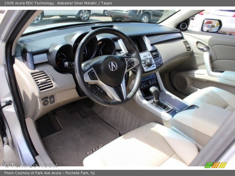 Alabaster Silver Metallic / Taupe 2008 Acura RDX Technology