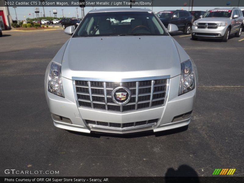 Radiant Silver Metallic / Light Titanium/Ebony 2012 Cadillac CTS 3.0 Sport Wagon