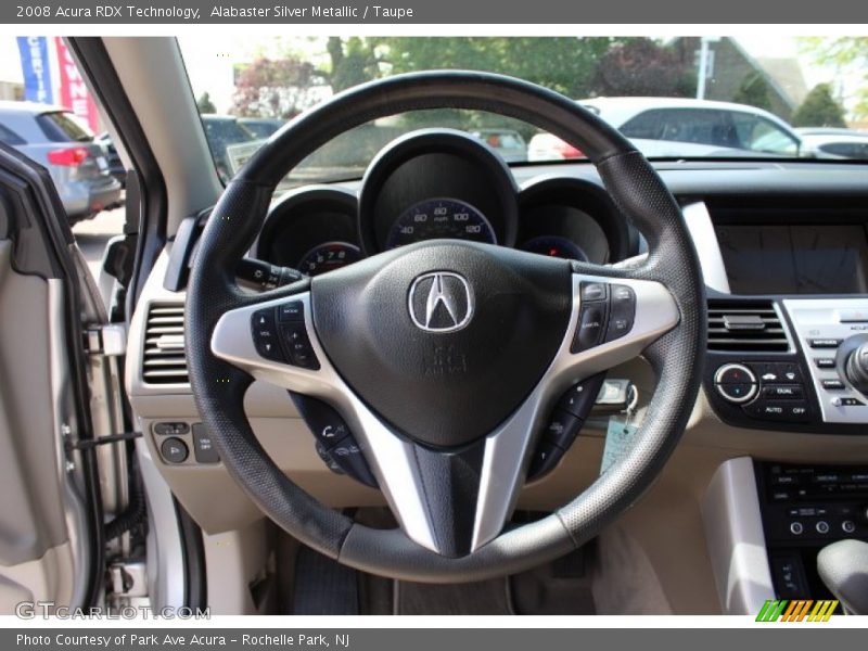 Alabaster Silver Metallic / Taupe 2008 Acura RDX Technology