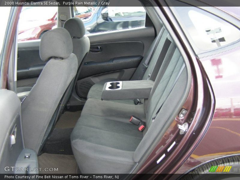 Rear Seat of 2008 Elantra SE Sedan