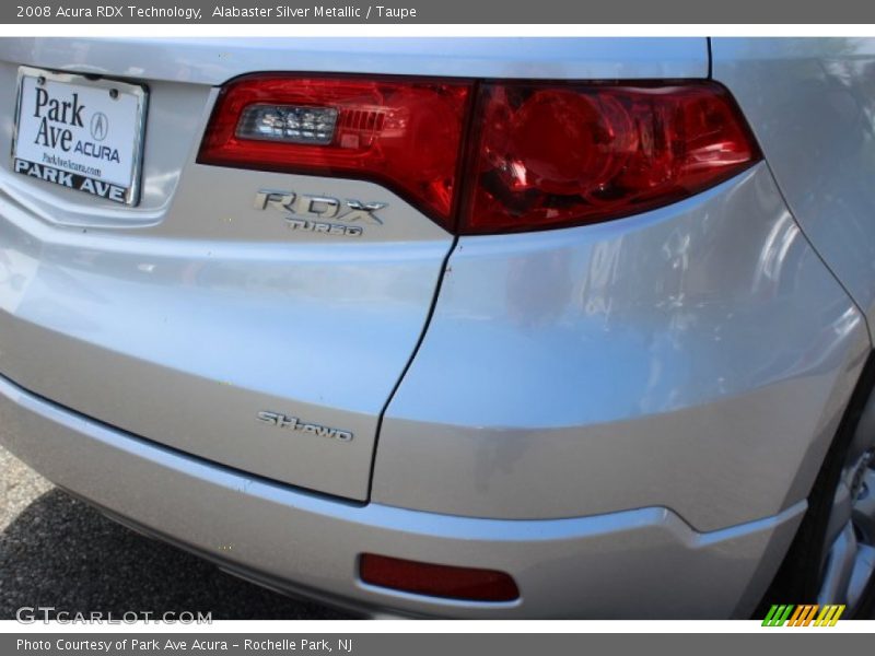 Alabaster Silver Metallic / Taupe 2008 Acura RDX Technology