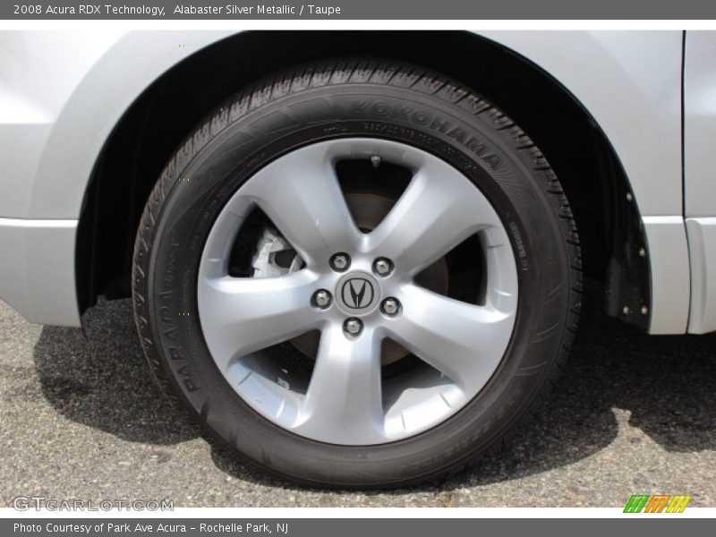 Alabaster Silver Metallic / Taupe 2008 Acura RDX Technology