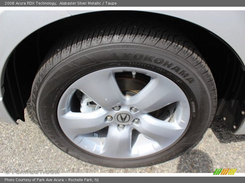 Alabaster Silver Metallic / Taupe 2008 Acura RDX Technology