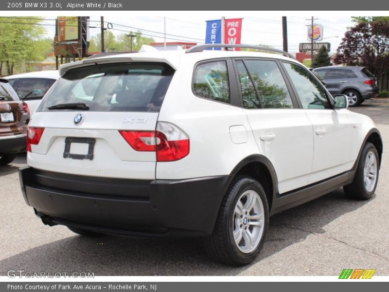 Alpine White / Black 2005 BMW X3 3.0i
