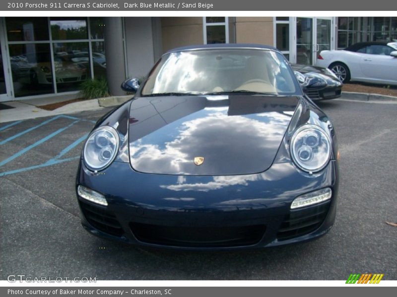 Dark Blue Metallic / Sand Beige 2010 Porsche 911 Carrera S Cabriolet