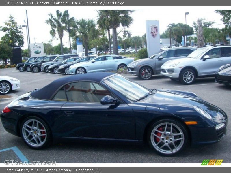 Dark Blue Metallic / Sand Beige 2010 Porsche 911 Carrera S Cabriolet