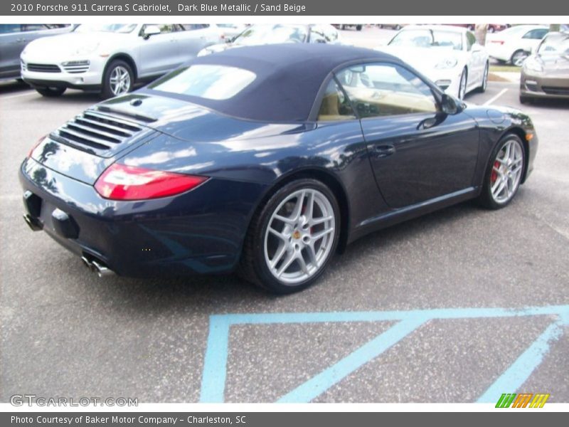 Dark Blue Metallic / Sand Beige 2010 Porsche 911 Carrera S Cabriolet