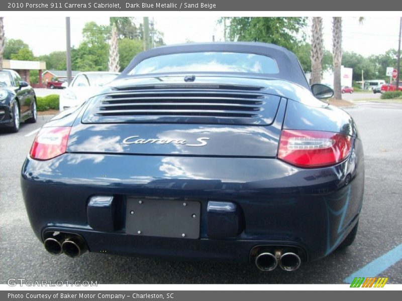 Dark Blue Metallic / Sand Beige 2010 Porsche 911 Carrera S Cabriolet