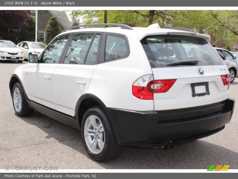 Alpine White / Black 2005 BMW X3 3.0i