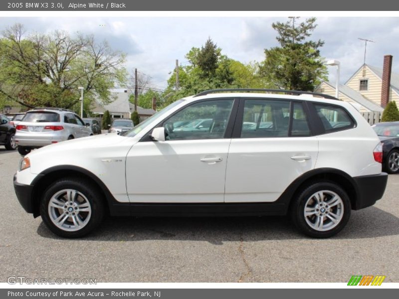 Alpine White / Black 2005 BMW X3 3.0i