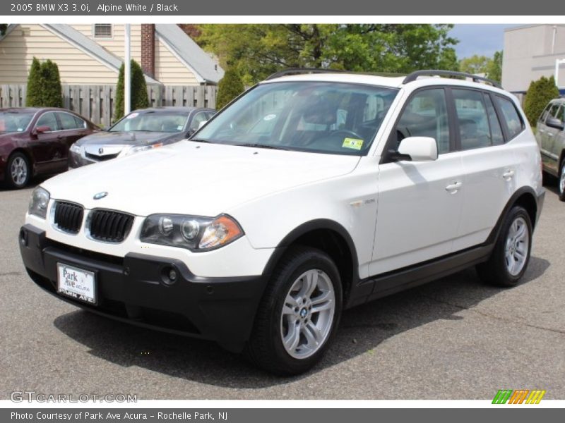 Alpine White / Black 2005 BMW X3 3.0i