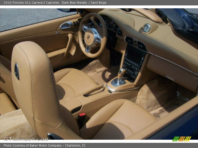 Dark Blue Metallic / Sand Beige 2010 Porsche 911 Carrera S Cabriolet