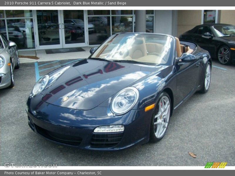 Dark Blue Metallic / Sand Beige 2010 Porsche 911 Carrera S Cabriolet