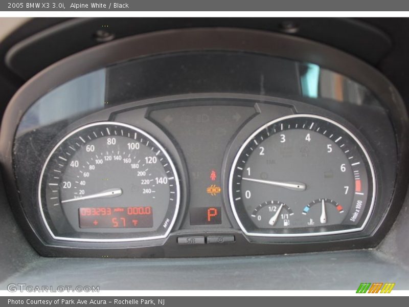 Alpine White / Black 2005 BMW X3 3.0i