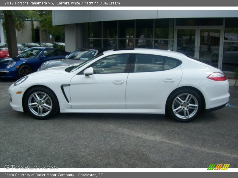 Carrara White / Yachting Blue/Cream 2012 Porsche Panamera V6