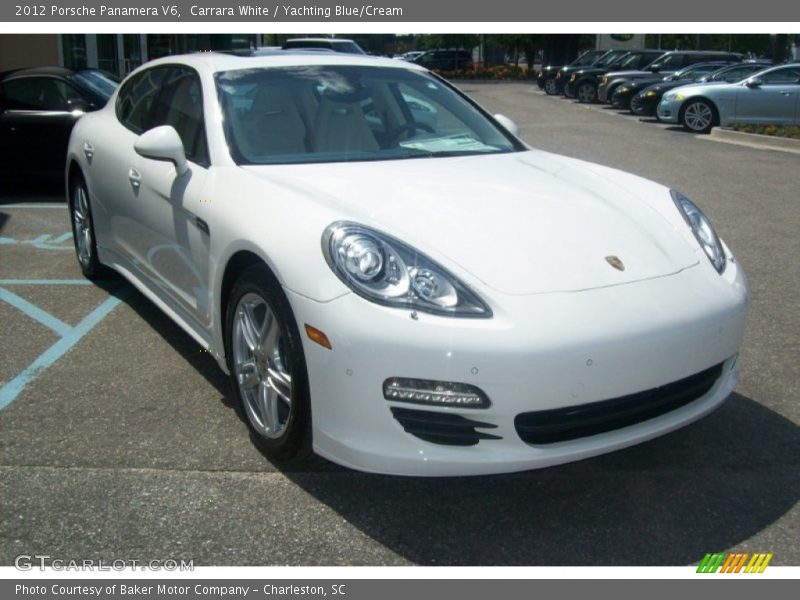 Carrara White / Yachting Blue/Cream 2012 Porsche Panamera V6