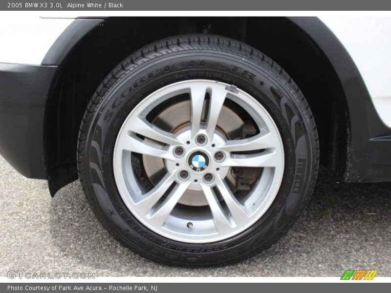 Alpine White / Black 2005 BMW X3 3.0i