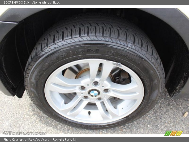 Alpine White / Black 2005 BMW X3 3.0i