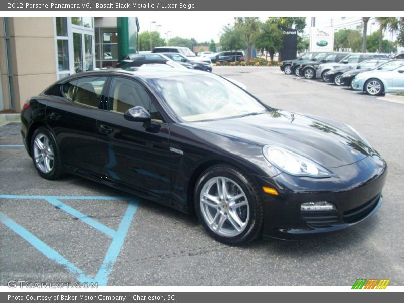 Basalt Black Metallic / Luxor Beige 2012 Porsche Panamera V6