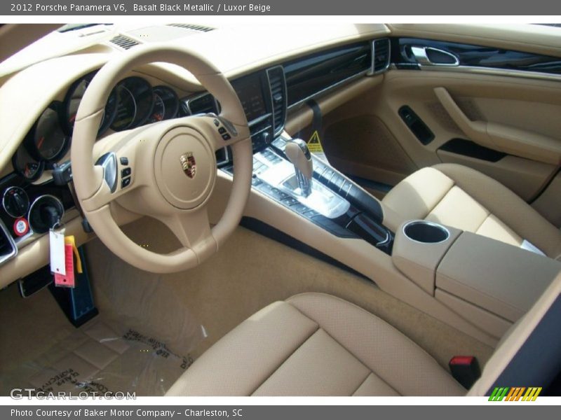 Basalt Black Metallic / Luxor Beige 2012 Porsche Panamera V6