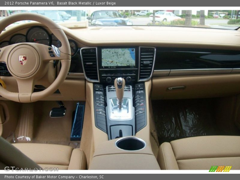 Basalt Black Metallic / Luxor Beige 2012 Porsche Panamera V6