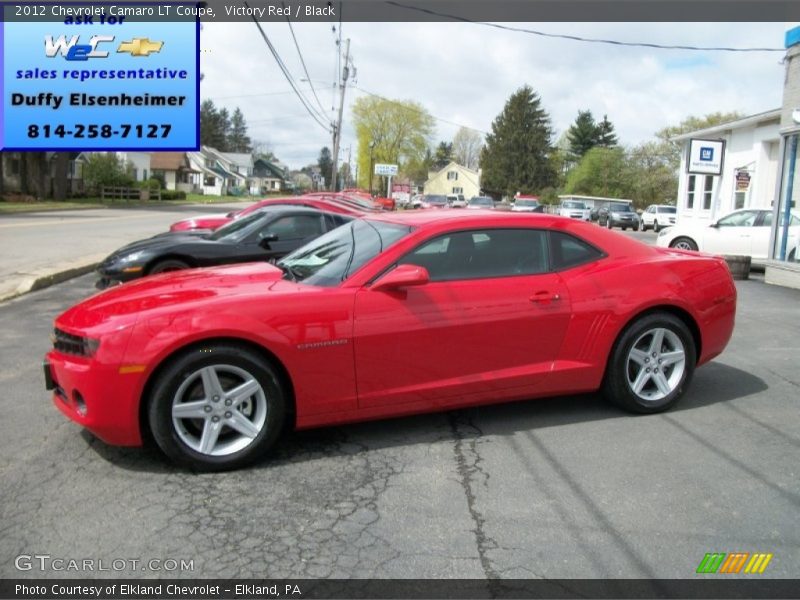 Victory Red / Black 2012 Chevrolet Camaro LT Coupe