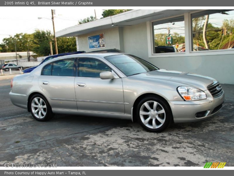 Brilliant Silver Metallic / Graphite 2005 Infiniti Q 45