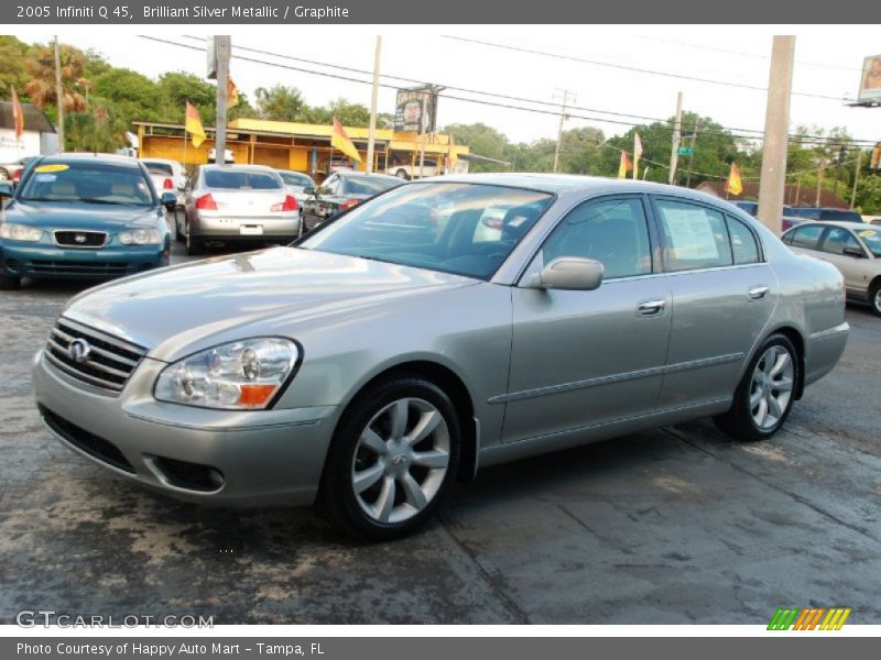 Brilliant Silver Metallic / Graphite 2005 Infiniti Q 45