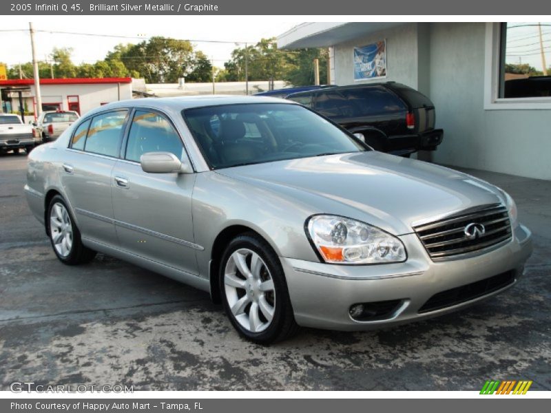Brilliant Silver Metallic / Graphite 2005 Infiniti Q 45