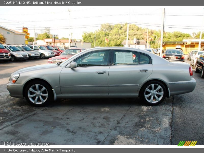 Brilliant Silver Metallic / Graphite 2005 Infiniti Q 45