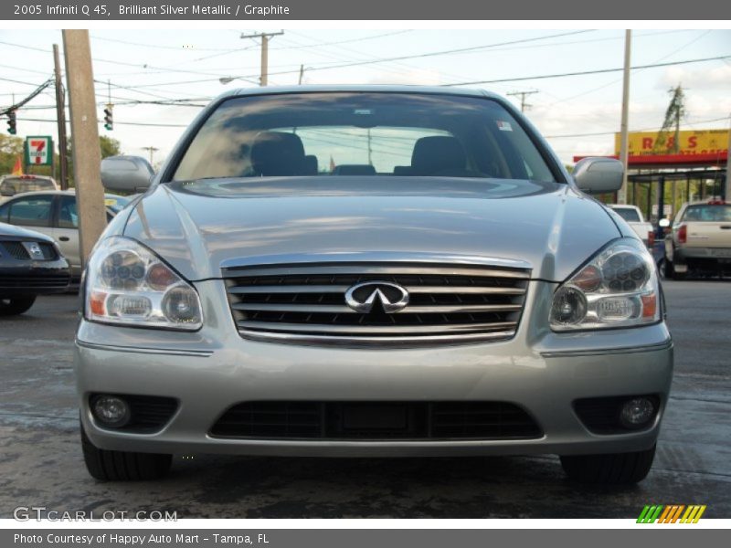 Brilliant Silver Metallic / Graphite 2005 Infiniti Q 45