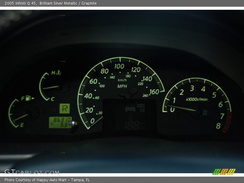 Brilliant Silver Metallic / Graphite 2005 Infiniti Q 45