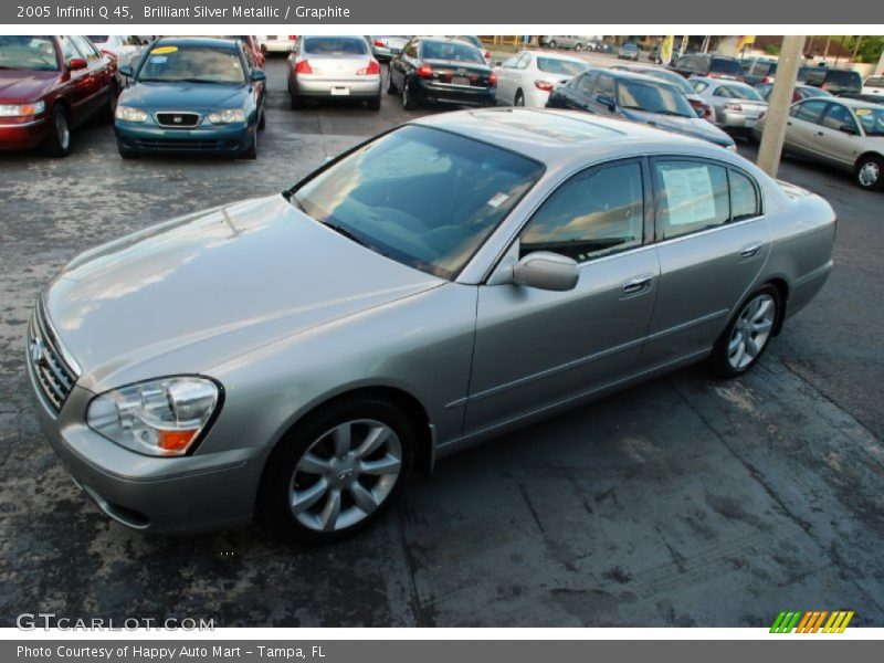 Brilliant Silver Metallic / Graphite 2005 Infiniti Q 45
