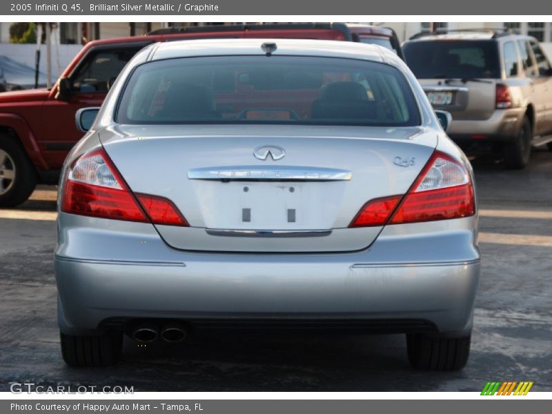 Brilliant Silver Metallic / Graphite 2005 Infiniti Q 45