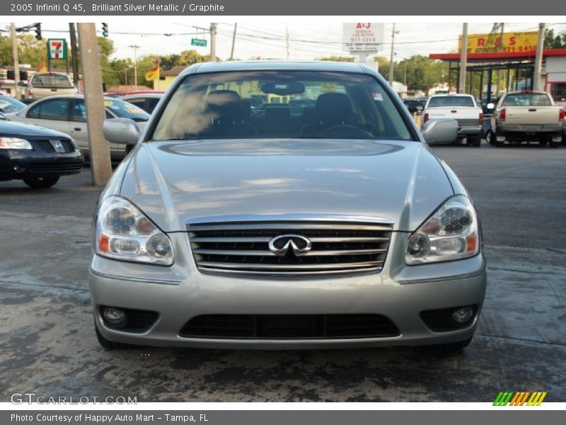 Brilliant Silver Metallic / Graphite 2005 Infiniti Q 45