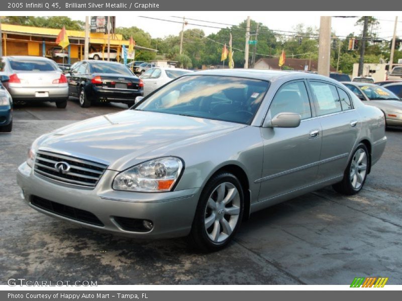 Brilliant Silver Metallic / Graphite 2005 Infiniti Q 45