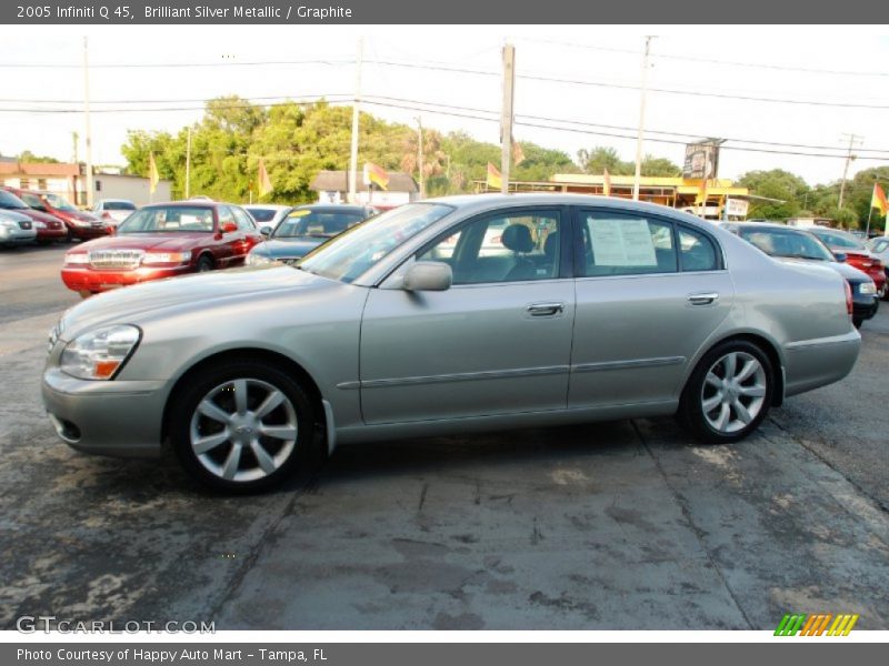 Brilliant Silver Metallic / Graphite 2005 Infiniti Q 45