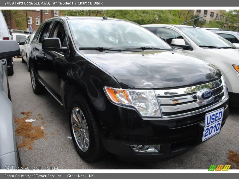 White Suede / Charcoal Black 2009 Ford Edge SEL AWD